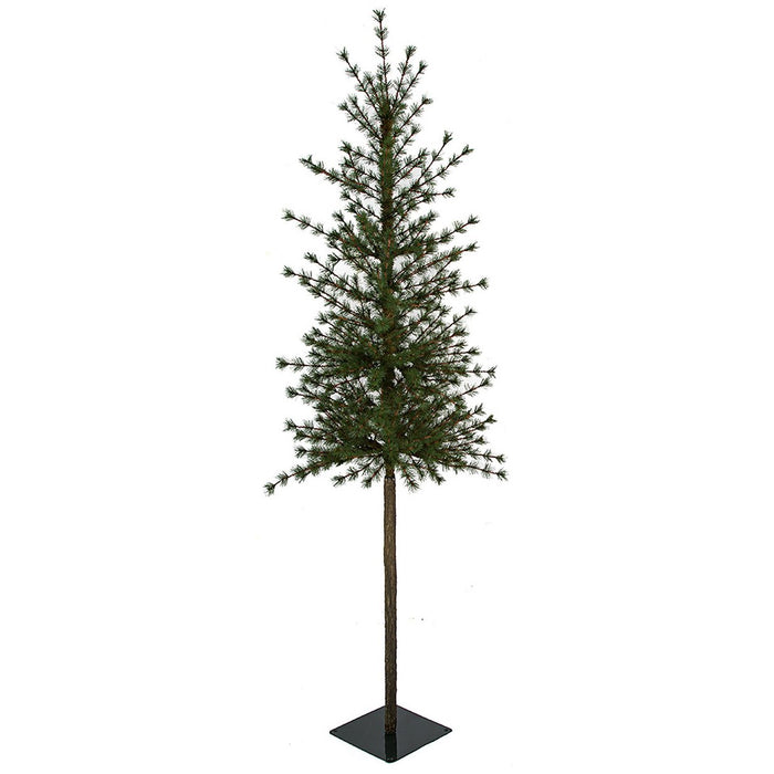 7'Hx28"W Butte Pine Artificial Tree w/Stand -Green - C201330