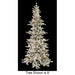 7'6"Hx49"W PE Flocked Hartford Spruce Artificial Christmas Tree, LED Pre-Lit -White/Green - C210054