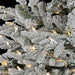 7'6"Hx49"W PE Flocked Hartford Spruce Artificial Christmas Tree, LED Pre-Lit -White/Green - C210054