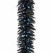 9'Lx12"W Fir Artificial Garland, Micro LED Pre-Lit (Winter White) -Black - C-220024