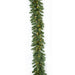 9'Lx12"W PE Layered Rosemary Pine Artificial Garland, Micro LED Pre-Lit -Green - C-220164
