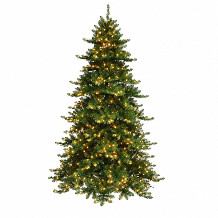 10'Hx67"W Royal Majestic Pine Artificial Christmas Tree, LED Pre-Lit -Green - C-260904