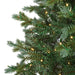 12'Hx67"W PE Grand Spruce Artificial Christmas Tree, Micro LED Pre-Lit -Green/Blue - C220374