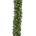 9'Lx12"W PE Grand Spruce Artificial Garland, Micro LED Pre-Lit -Green/Blue - C220224