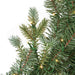 24" PE Artificial Blue Grand Fir Wreath, Micro LED Pre-Lit -Green/Blue - C220234