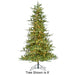 7'6"Hx64"W PE Peggy Pine LED-Lighted Artificial Christmas Tree w/Stand -Green - C220304