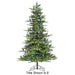7'6"Hx64"W PE Peggy Pine Artificial Christmas Tree, LED Pre-Lit (Multi-Mode) -Green - C220309
