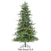 12'Hx94"W PE Peggy Pine Multi Functional LED-Lighted Artificial Christmas Tree w/Stand -Green - C220329