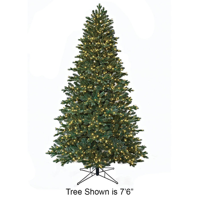 5'Hx39"W PE Mixed Grand Spruce LED-Lighted Artificial Christmas Tree w/Stand -Green/Blue - C220364