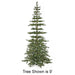 5'x40"W PE Slim Hartford Artificial Christmas Tree, Micro LED Pre-Lit -Green - C-220444