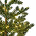 5'Hx39"W PE Western Hemlock Artificial Christmas Tree w/Wood Planter, Micro LED Pre-Lit -Green - C-220494