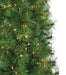 7'6"Hx38"W Mika Pencil Pine Multi Functional LED-Lighted Artificial Christmas Tree w/Stand -Green - C220564