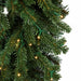 9'Hx63"W PE Pacific Fir Artificial Christmas Tree, Micro LED Pre-Lit -Green - C-230084
