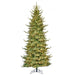 12'Hx53"W PE Pacific Fir Artificial Christmas Tree, Micro LED Pre-Lit -Green - C-230094