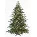 6'Hx51"W PE Cumberland Fir Artificial Christmas Tree, Micro LED Pre-Lit -Green - C-230114