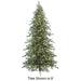 15'Hx75"W PE Cumberland Fir Artificial Christmas Tree, Micro LED Pre-Lit -Green - C-240534