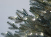 9'Hx56"W PE Blue Swiss Pine Artificial Christmas Tree, Micro LED Pre-Lit -Green/Blue - C-230254