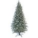 9'Hx56"W PE Blue Swiss Pine Artificial Christmas Tree, Micro LED Pre-Lit -Green/Blue - C-230254