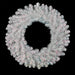 48" Tinsel Iridescent Crystal White Pine Artificial Wreath, Micro LED Pre-Lit (Cool White) -White - C-230375
