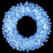 48" Tinsel Iridescent Crystal White Pine Artificial Wreath, Micro LED Pre-Lit (Cool White) -White - C-230375