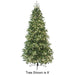 15'Hx76"W PE Georgia Fir Artificial Christmas Tree, Micro LED Pre-Lit -Green - C-230494