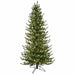 12'Hx67"W PE Siberian Blue Spruce & Pinecone Artificial Christmas Tree, Micro LED Pre-Lit -Green - C-260984