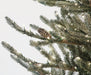 7'6"Hx58"W PE Flocked Siberian Blue Spruce & Pinecone Artificial Christmas Tree, Micro LED Pre-Lit -Green - C-230534