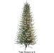 7'6"Hx58"W PE Flocked Siberian Blue Spruce & Pinecone Rice LED-Lighted Artificial Christmas Tree w/Stand -Green - C-230534