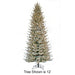 7'6"Hx58"W PE Flocked Siberian Blue Spruce & Pinecone Artificial Christmas Tree, Micro LED Pre-Lit -Green - C-230534