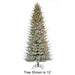 9'Hx58"W PE Flocked Siberian Blue Spruce & Pinecone Artificial Christmas Tree, Unlit -Green - C-230540