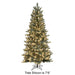12'Hx58"W Vintage Tinsel LED-Lighted Artificial Christmas Tree w/Stand -Green/Silver - C-230634