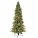 12'Hx59"W PE Woodland Mixed Pine Artificial Christmas Tree, Micro LED Pre-Lit -Green - C-230744