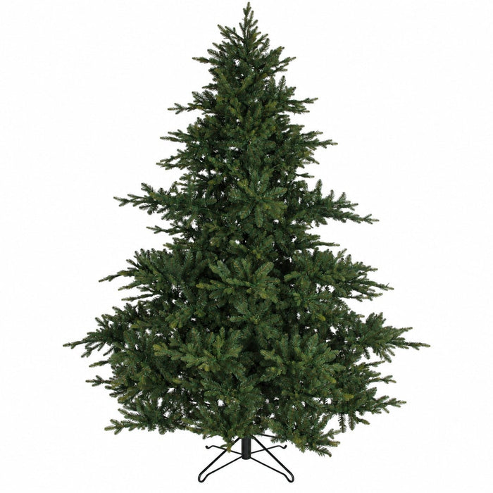 9'Hx81"W PE Montana Spruce Artificial Christmas Tree, Micro LED Pre-Lit -Green - C-230764