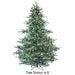 12'Hx85"W PE Montana Spruce Artificial Christmas Tree, Micro LED Pre-Lit -Green - C-230774