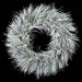 48" PE Flocked Artificial Whitehall Pine, Pinecone, Fir & Pinecone Wreath -White/Green - C-231520