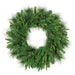 24" Outdoor UV-Resistant Artificial PE Soft Touch Mixed Ledgemer Pine Wreath -Green - C-231600