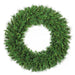 48" Outdoor UV-Resistant PE Soft-Touch Artificial Mixed Ledgemer Pine Wreath -Green - C-231630