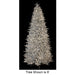 7'6"Hx47"W Silver Norway Spruce Tinsel Rice LED-Lighted Artificial Christmas Tree w/Stand -Silver - C-232144