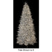 12'Hx63"W Tinsel Norway Spruce Artificial Christmas Tree, Micro LED Pre-Lit -Silver - C-232164
