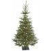 7'Hx51"W PE Dawson Fir LED-Lighted Artificial Tree w/Base -Green - C-240274