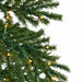 7'Hx42"W Alpine Artificial Christmas Tree, LED Pre-Lit (Warm White, Multi-Mode) -Green - C-240324