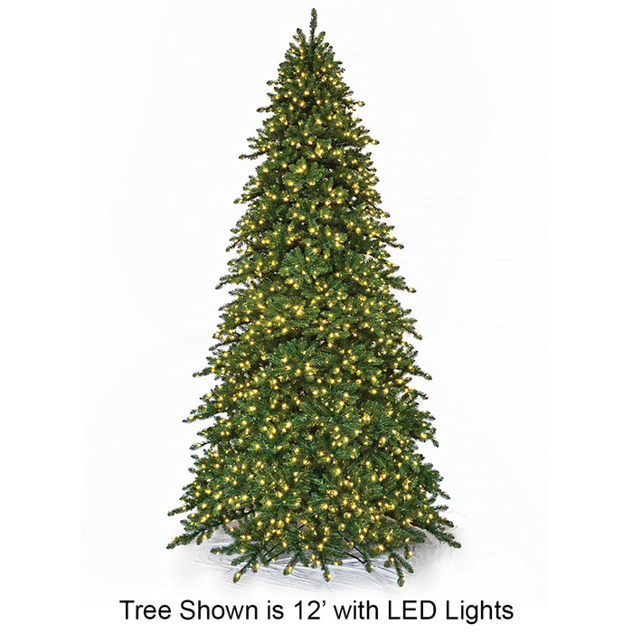 15'Hx85"W Royal Majestic Pine Artificial Christmas Tree, LED Pre-Lit -Green - C-240524