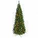 7'6"Hx38"W Winchester Pine Artificial Christmas Tree, Pre-Lit -Green - C2411