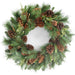 30" Mixed Sugar Pine Artificial Hanging Wreath w/Pinecones -Green/Brown - C-250020