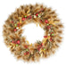 36" Longleaf Pine, Bay Leaf & Berry Artificial Hanging Wreath -Gold - C-250070