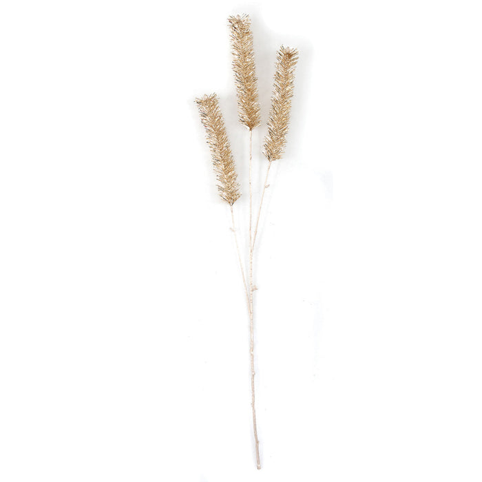 40" Tinsel Artificial Pine Stem -Champagne (Pack of 12) - C-250090