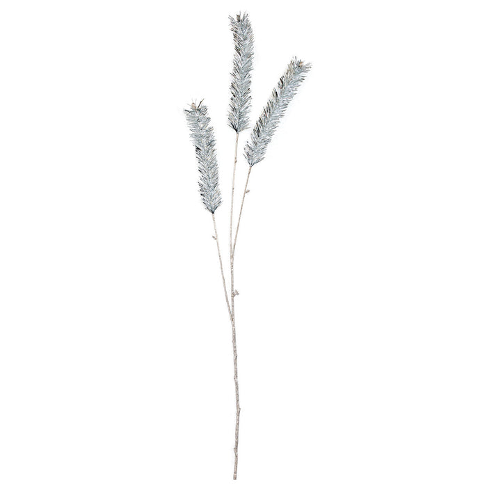 40" Tinsel Artificial Pine Stem -Silver (Pack of 12) - C-250092