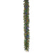 9'Lx10"W PE Artificial Grand Noble Fir Garland, Micro LED Pre-Lit (Multi-Mode) -Green (Pack of 2) - C-250269