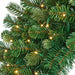 36" PE Artificial Grand Noble Fir Wreath, Micro LED Pre-Lit (Multi-Mode) -Green - C-250279