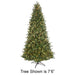 9'Hx58"W PE Grand Noble Fir Artificial Christmas Tree, Micro LED Pre-Lit (Multi-Mode) -Green - C-250299